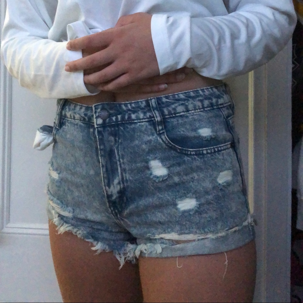 High Waisted Jean Shorts